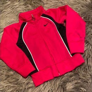 Toddler Red and Black Nike Track Jacket